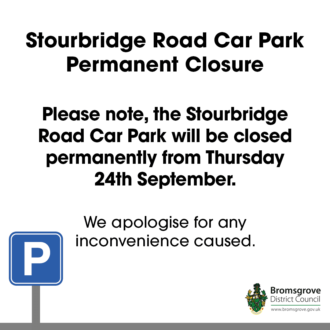Closure Date Set for Car Park — Bromsgrove news photo (Bromsgrove District Council)