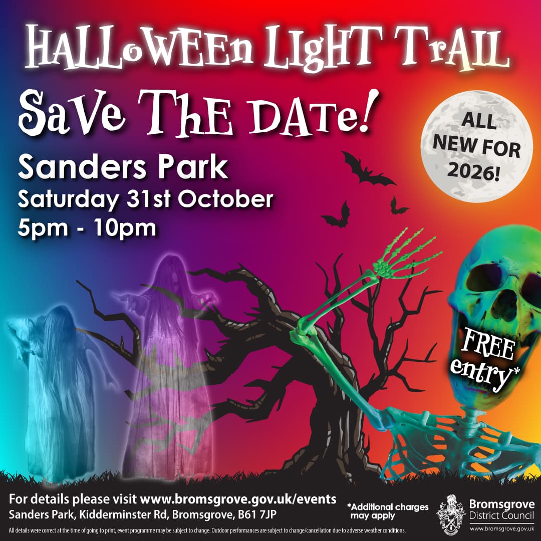 Sanders Set for Spooky Saturday — Bromsgrove news photo (Bromsgrove District Council)